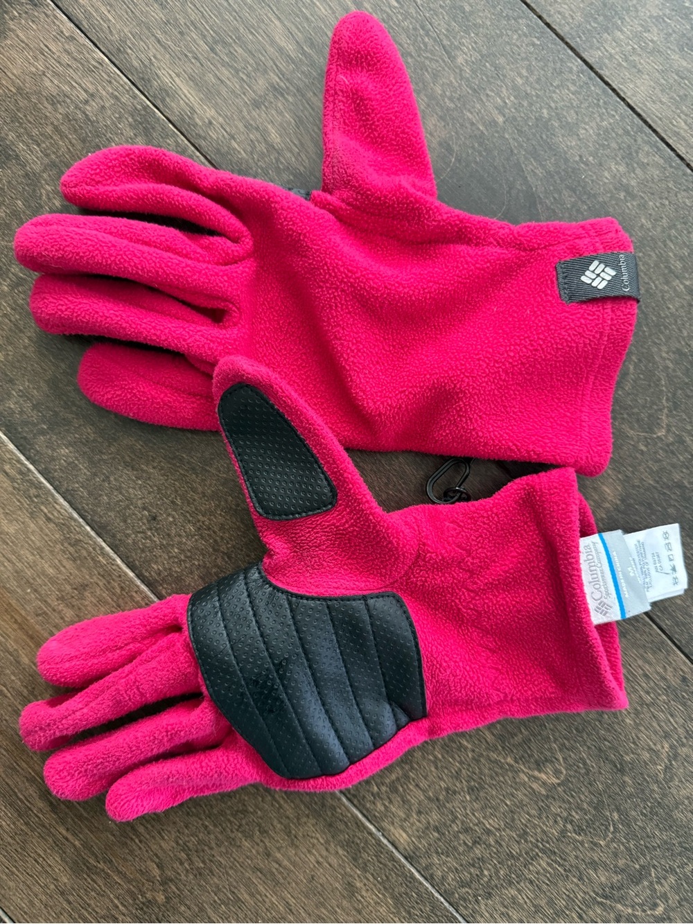 Columbia Pink Fleece Gloves